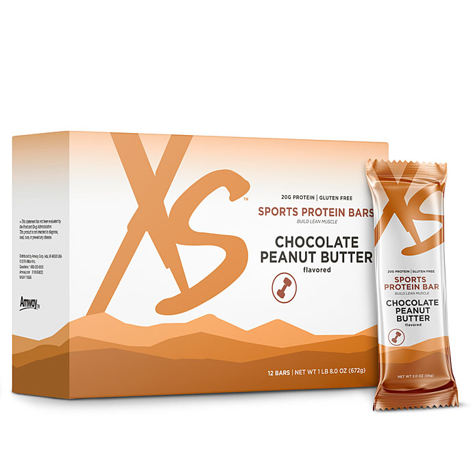 XS™ Barra de proteína para deportes – Chocolate y peanut butter