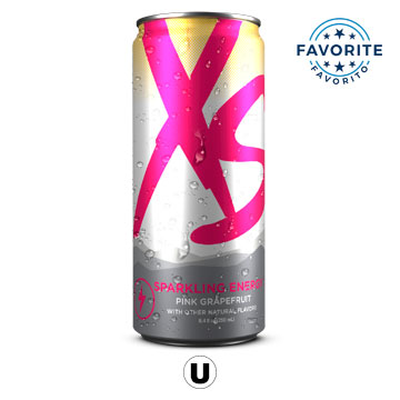 XS™ Sparkling Juiced Energy – Pink Grapefruit